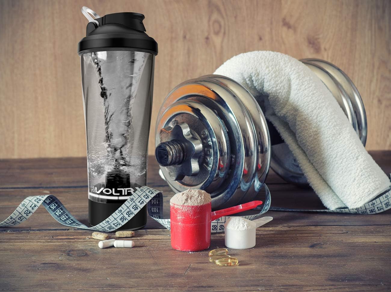 VOLTRX 24oz Electric Protein Shaker Bottle - BPA Free Tritan