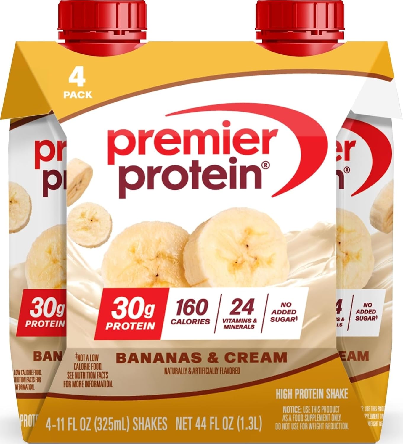 Premier Protein Shake, Chocolate, 30g Protein, No Added Sugar, 24 Vitamins & Minerals to Support Immune Health, 11 fl oz, 12 Pack