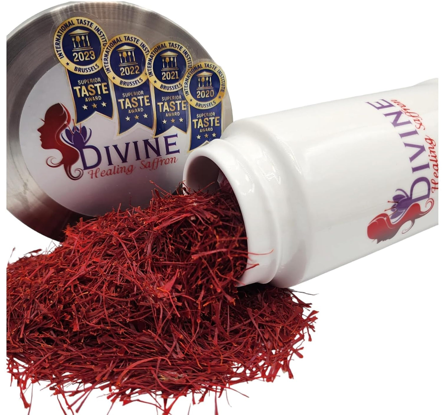 Divine Saffron Threads - Pure Red Saffron from Afghanistan - 1g - Award Winning for Cooking & Wellness