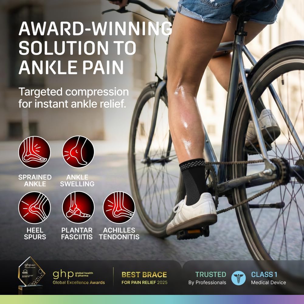 Modvel Ankle Brace for Women and Men - Compression Ankle Sleeve