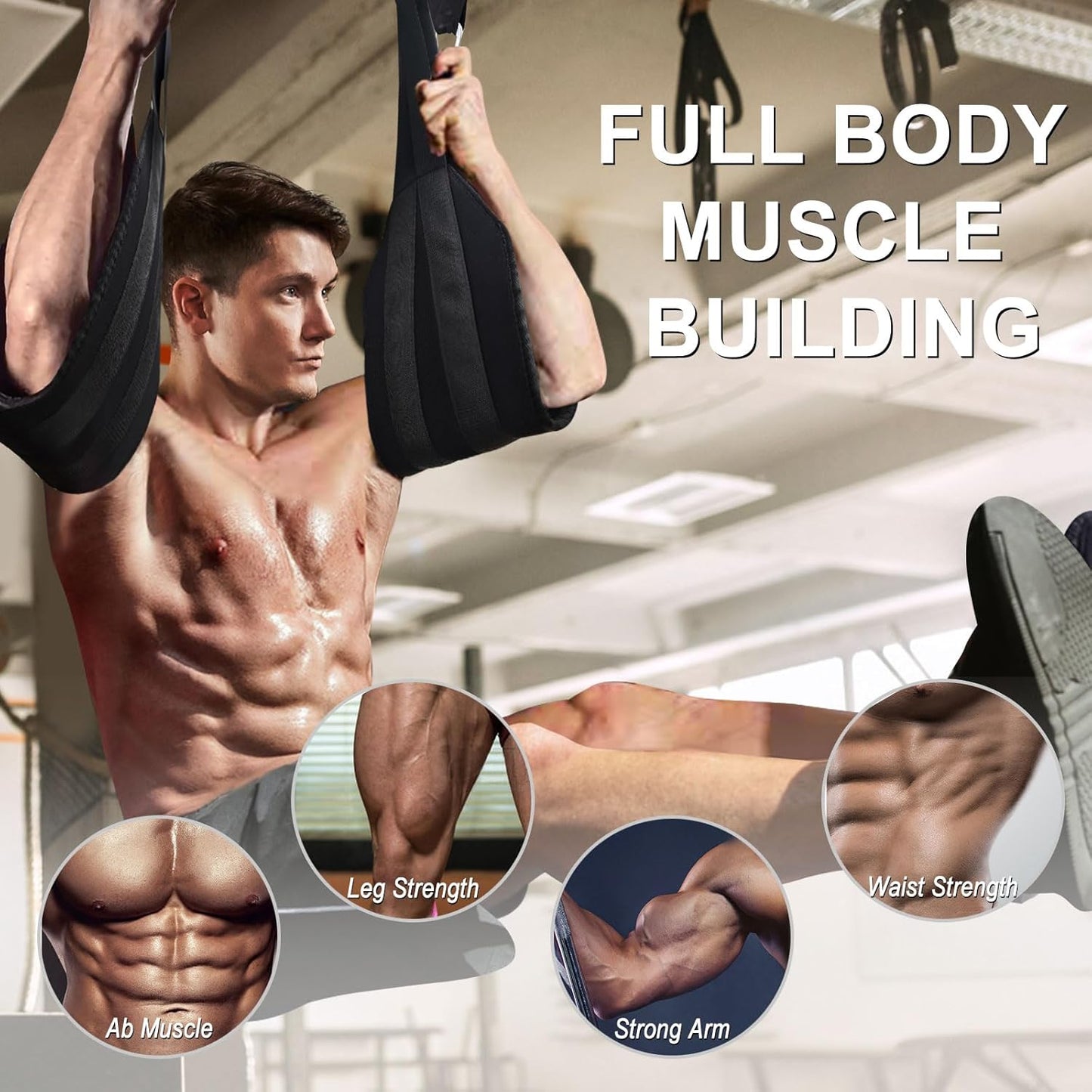 Ab Straps for Pull Up Bar: Hanging Abdominal Sling Straps for Arm Workouts