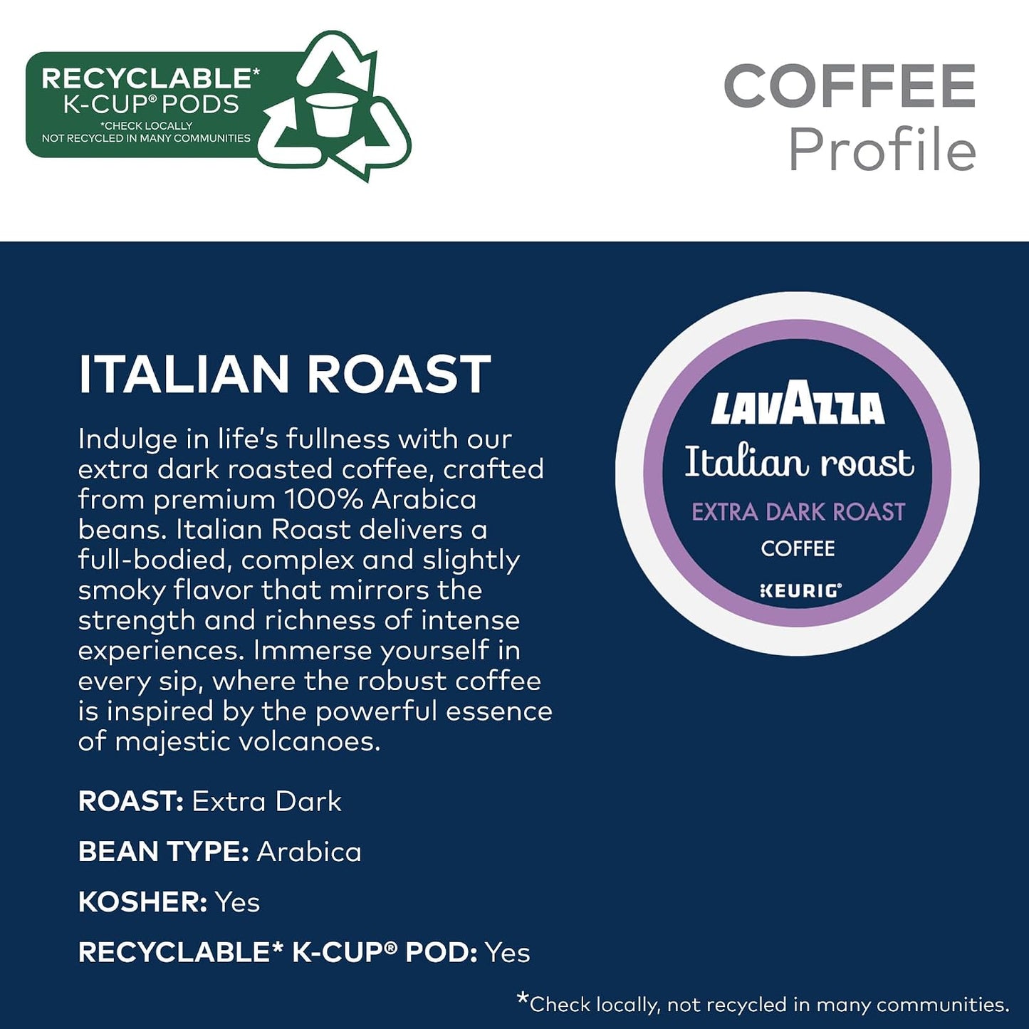 Lavazza Coffee Variety Pack, 64 Count, Keurig Single-Serve K-Cup Pods