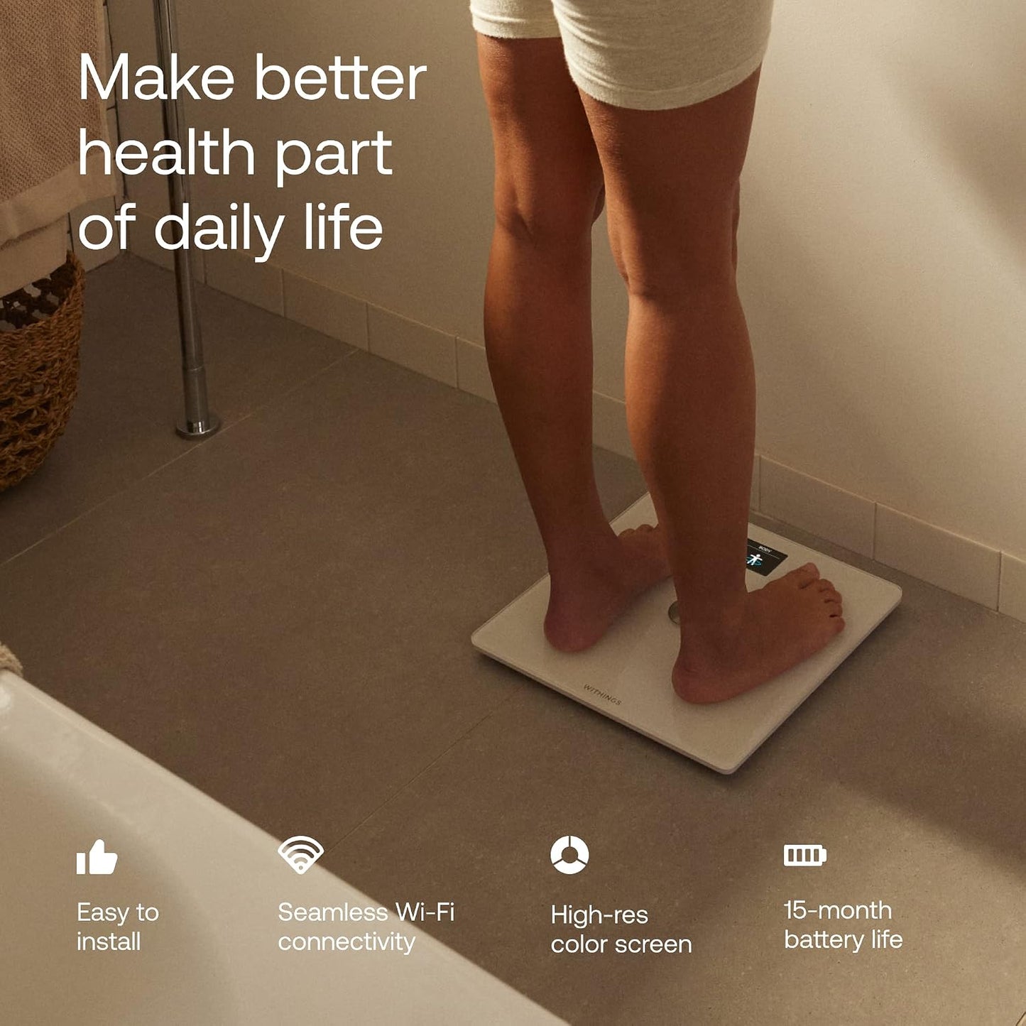 Withings Body Smart Scale for Weight and Fat Percentage