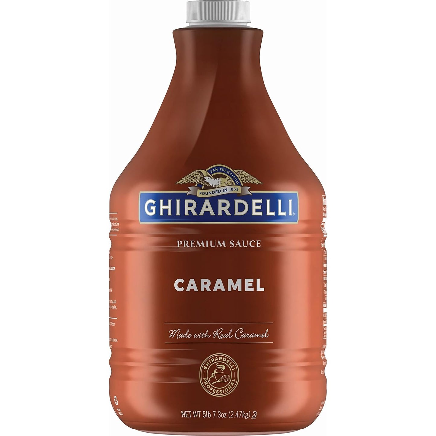 Ghirardelli premium sauce net wt 5 lb, 7.3 Oz, Chocolate, 87.3 Oz