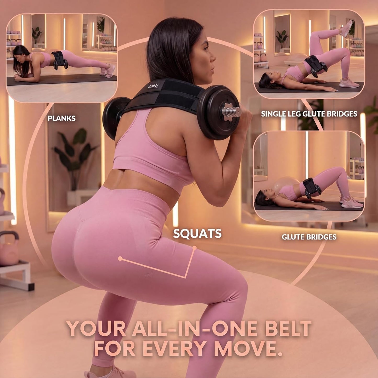 Hip Thrust Belt with Dual-Strap Design for Women