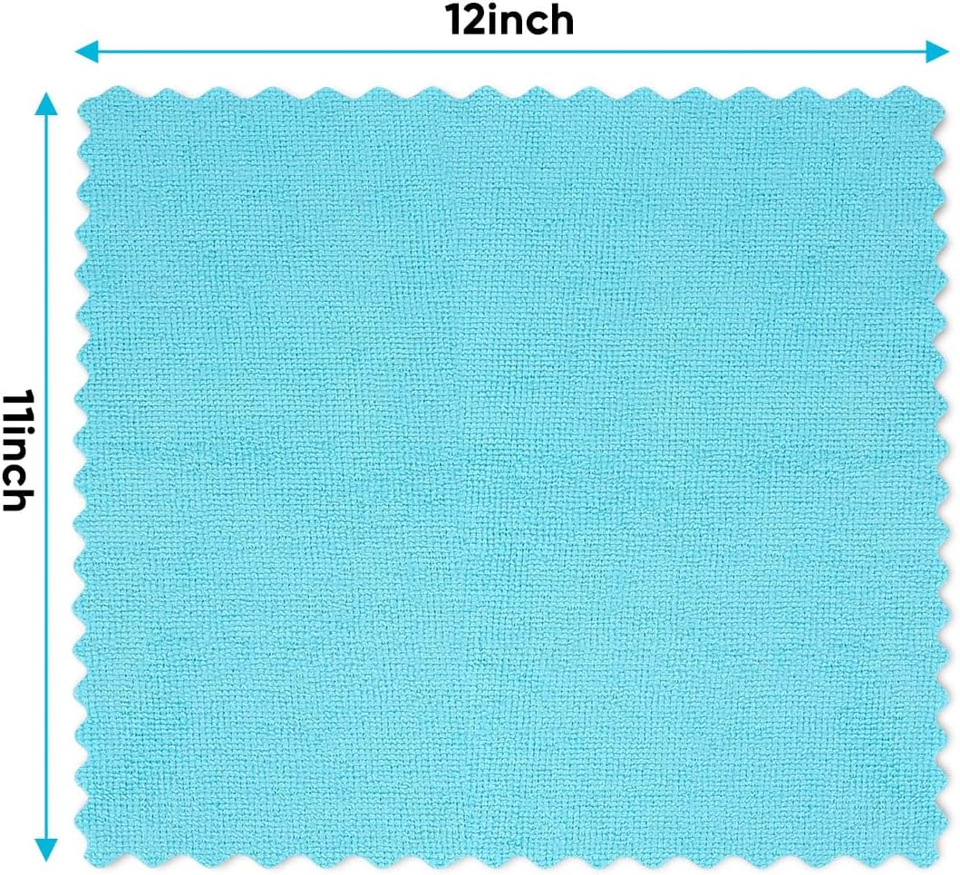 Orighty Microfiber Cleaning Cloth - 24 Pack, Cleaning Rags 12x11 inch | Highly Absorbent Household Cleaning Supplies, Reusable Microfiber Towels Lint Free Cloths for House, Kitchen, Car Care