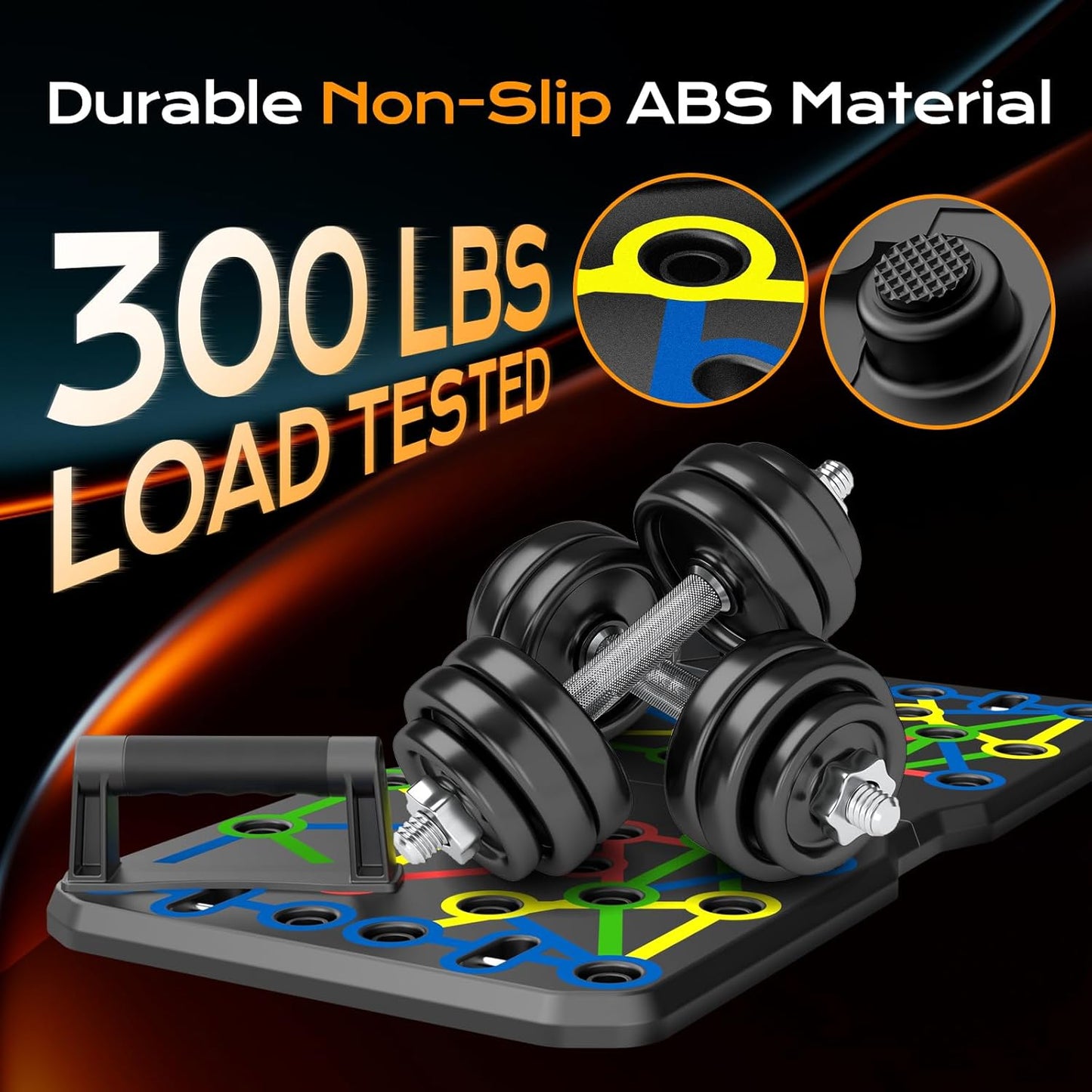 AERLANG Extra Large 30-in-1 Push Up Board for Full-Body Strength & Cardio