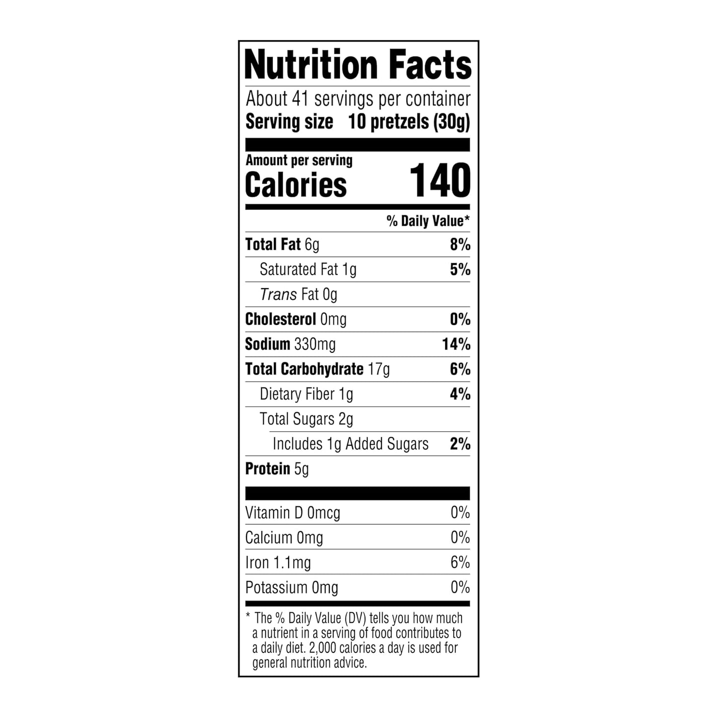 44 ounce container of Peanut Butter Filled Pretzels from Amazon Grocery