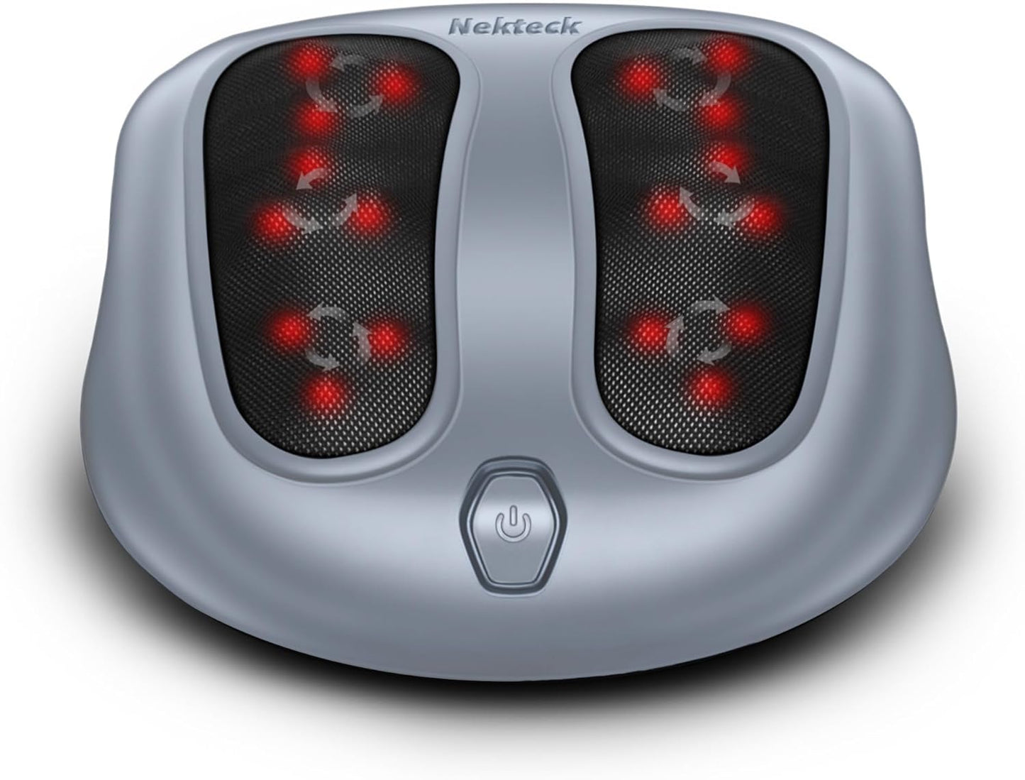 Nekteck Shiatsu Heated Electric Foot Massager with Heat for Pain Relief