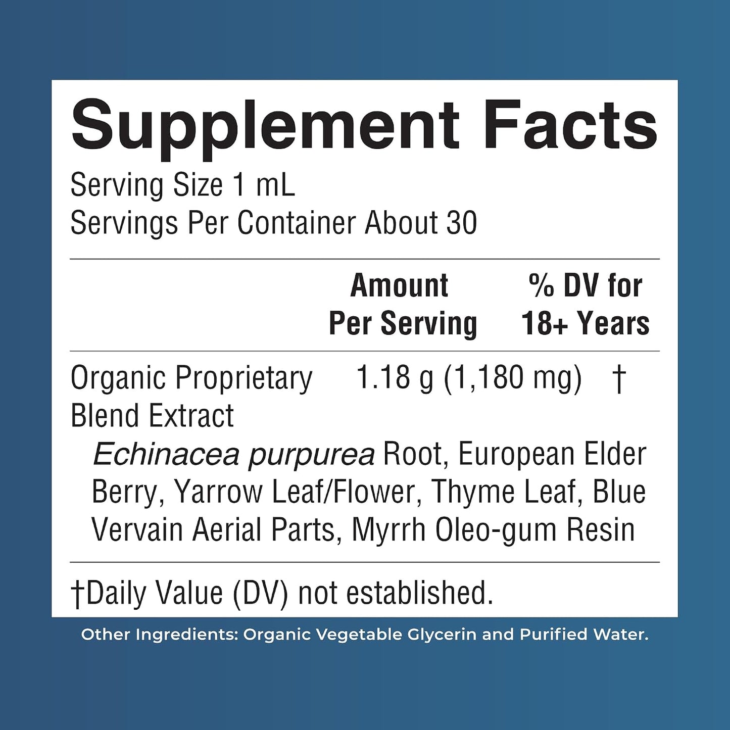 MARYRUTH'S Lymphatic Support Liquid Drops USDA Organic | Herbal Blend with Echinacea & Elderberry | Blue Vervain | Vegan | Alcohol-Free | Non-GMO | 30 Servings