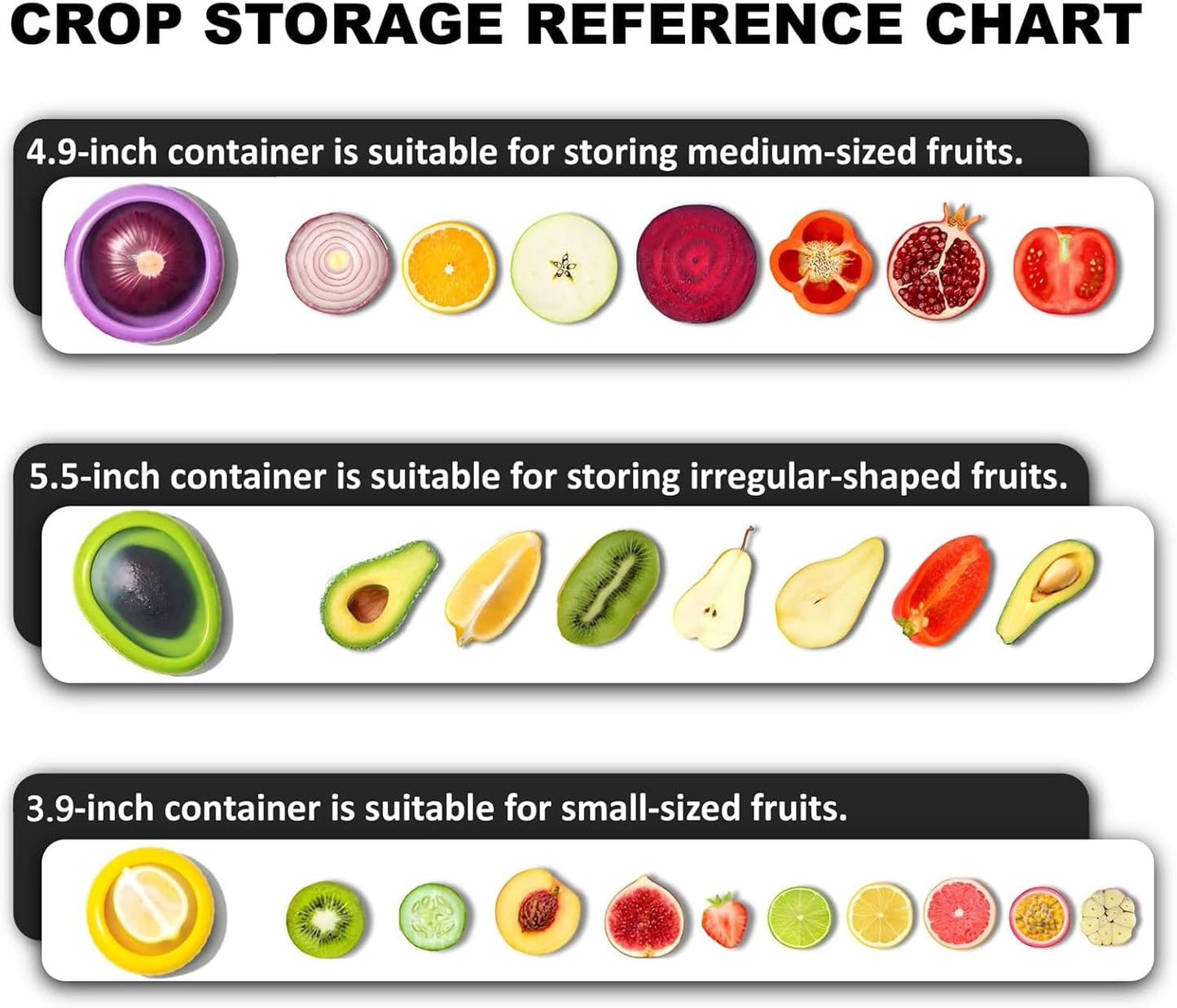 SOOPLEU Avocado Saver & Onion Storage, 4Pcs Silicone Fresh Produce Holder | Keep avocados fresh! 4Pcs silicone holder for tomato, lemons, garlic & produce. Ideal fridge fruit vegetable containers.