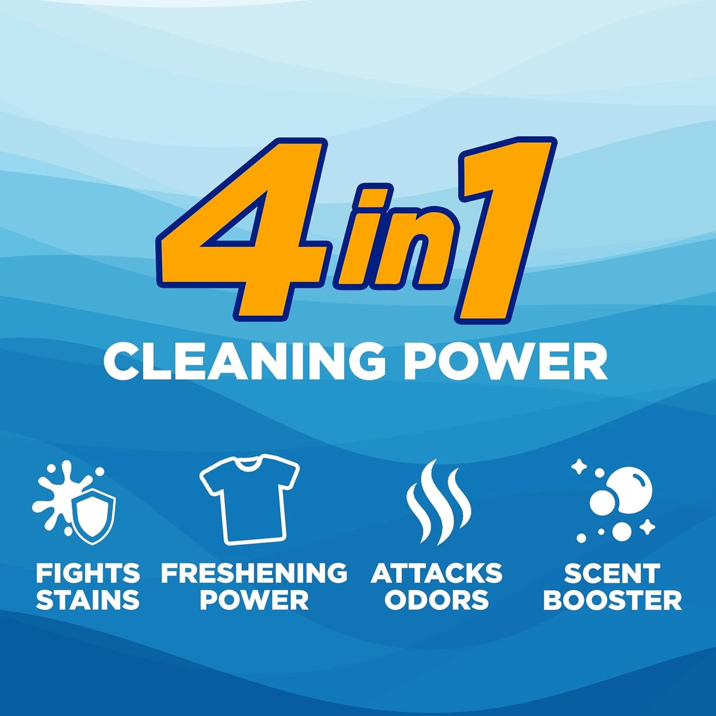ARM & HAMMER Liquid Laundry Detergent, Clean Burst Fresh, 170 fl oz, 170 Loads