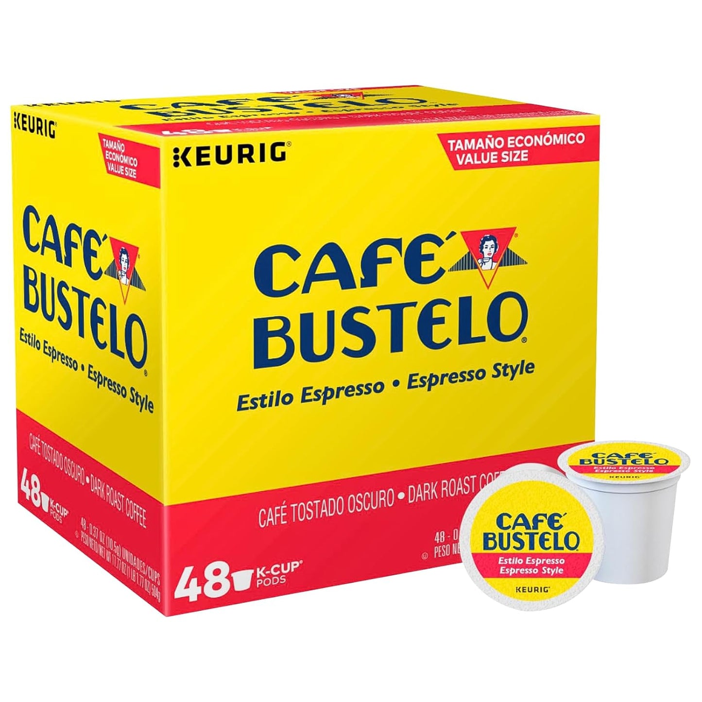 Cafe Bustelo Espresso Roast K Cup Packs for 48 servings