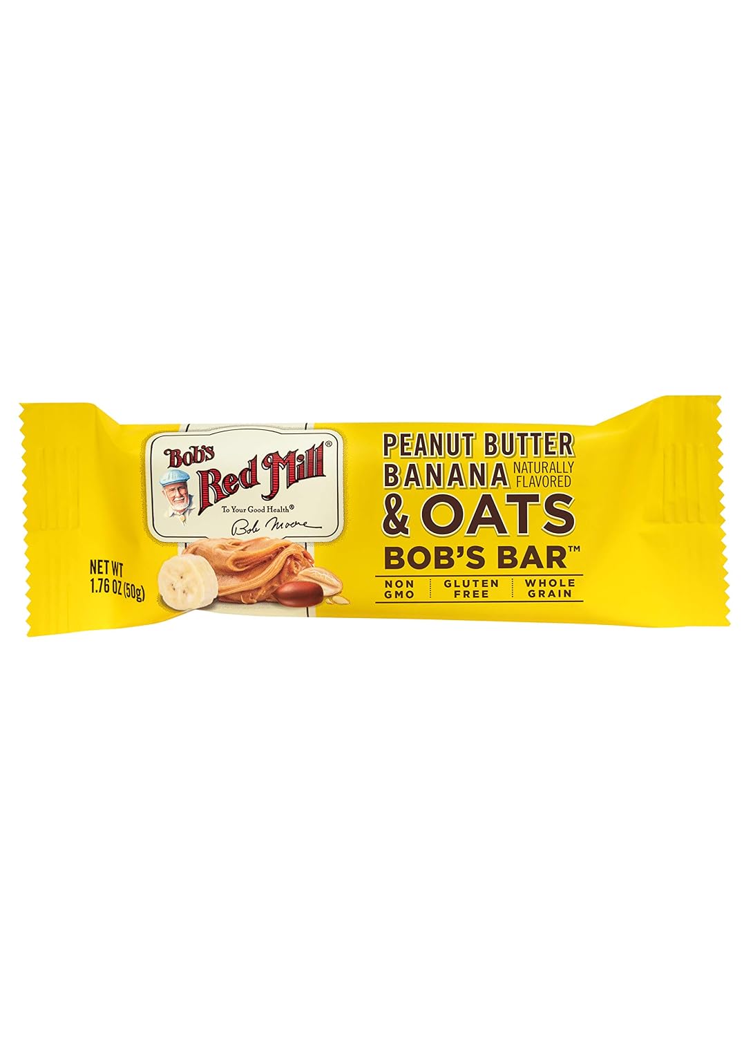 Bob's Red Mill 12pk Peanut Butter Chocolate & Oats Bar, 12 bars, Gluten Free, Kosher