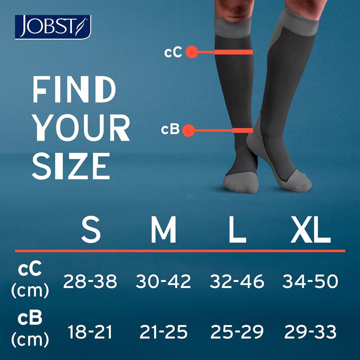 JOBST Sport 20-30 mmHg Knee High Compression Socks