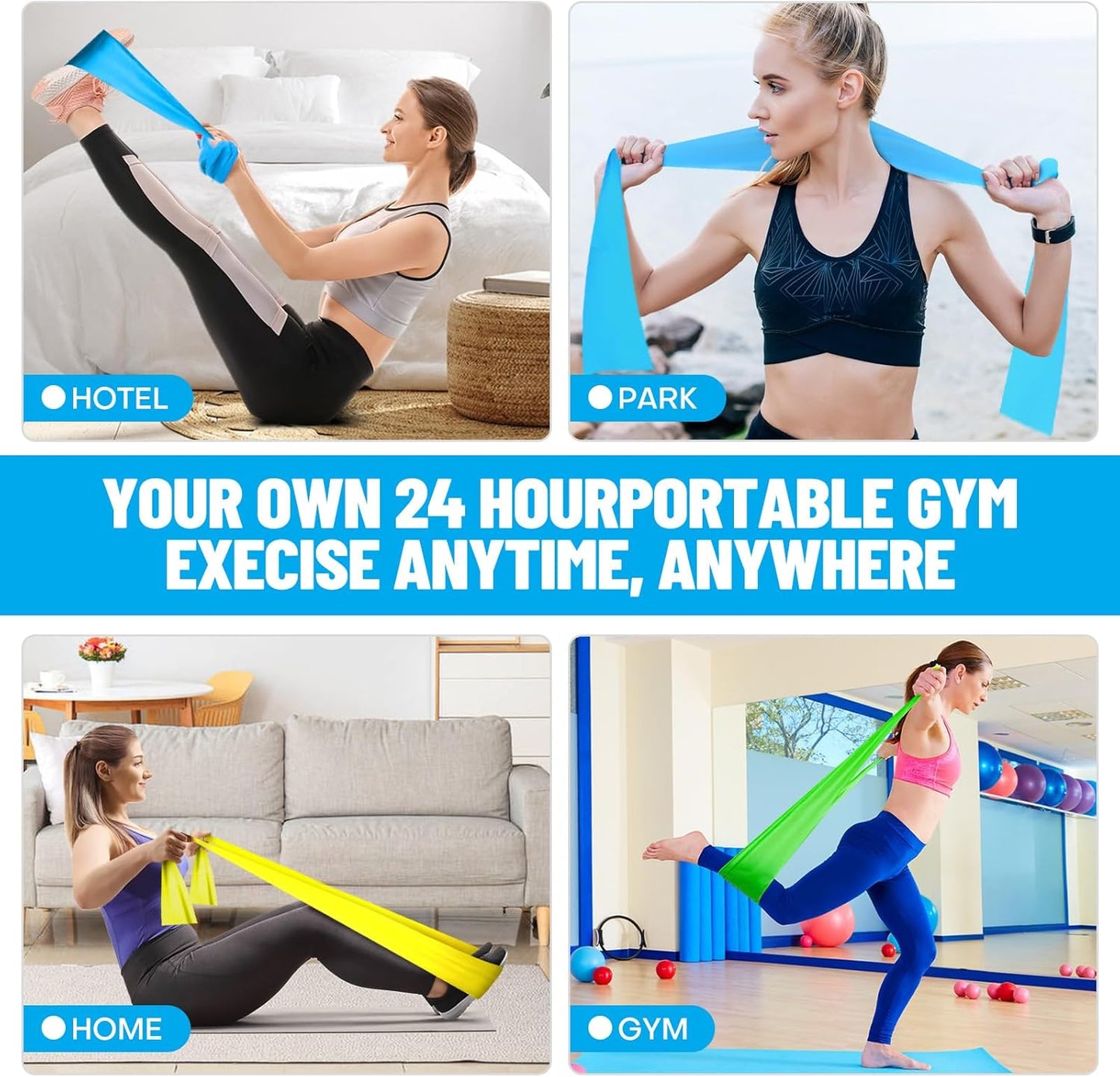 Professional Resistance Bands for Strength Training and Physical Therapy