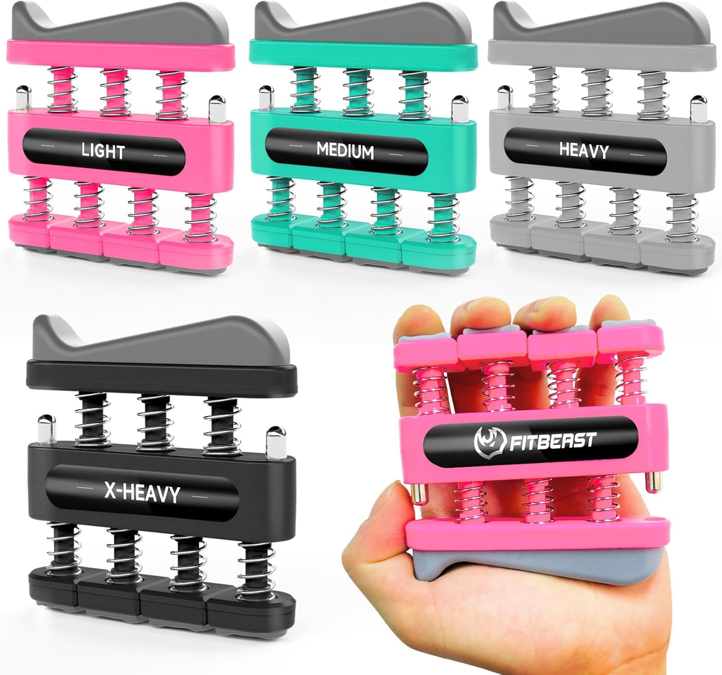 FitBeast Finger Strengthener - Improve Dexterity, Strength & Recovery