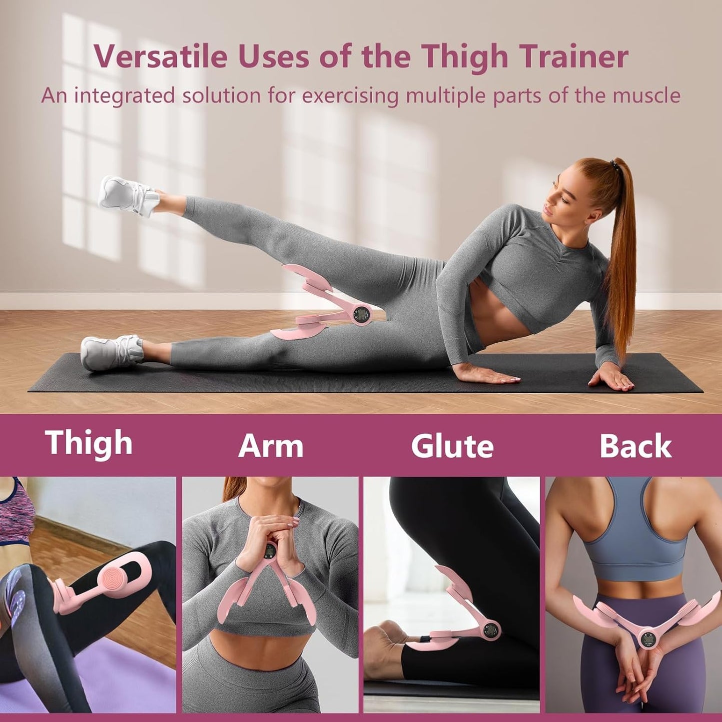 360° Adjustable Pelvic Floor Muscle Trainer with LED Display for Women