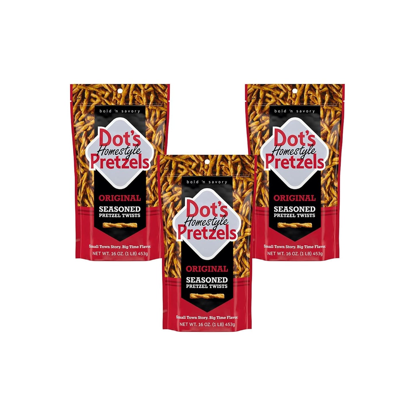 Original Seasoned Pretzel Twist Snack in 16oz Resealable Bag