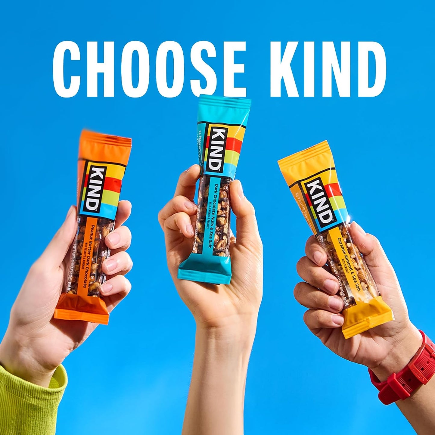 KIND Dark Chocolate Nuts & Sea Salt Snack Bars, 24 Count, Gluten Free, Low Sugar, High Fiber