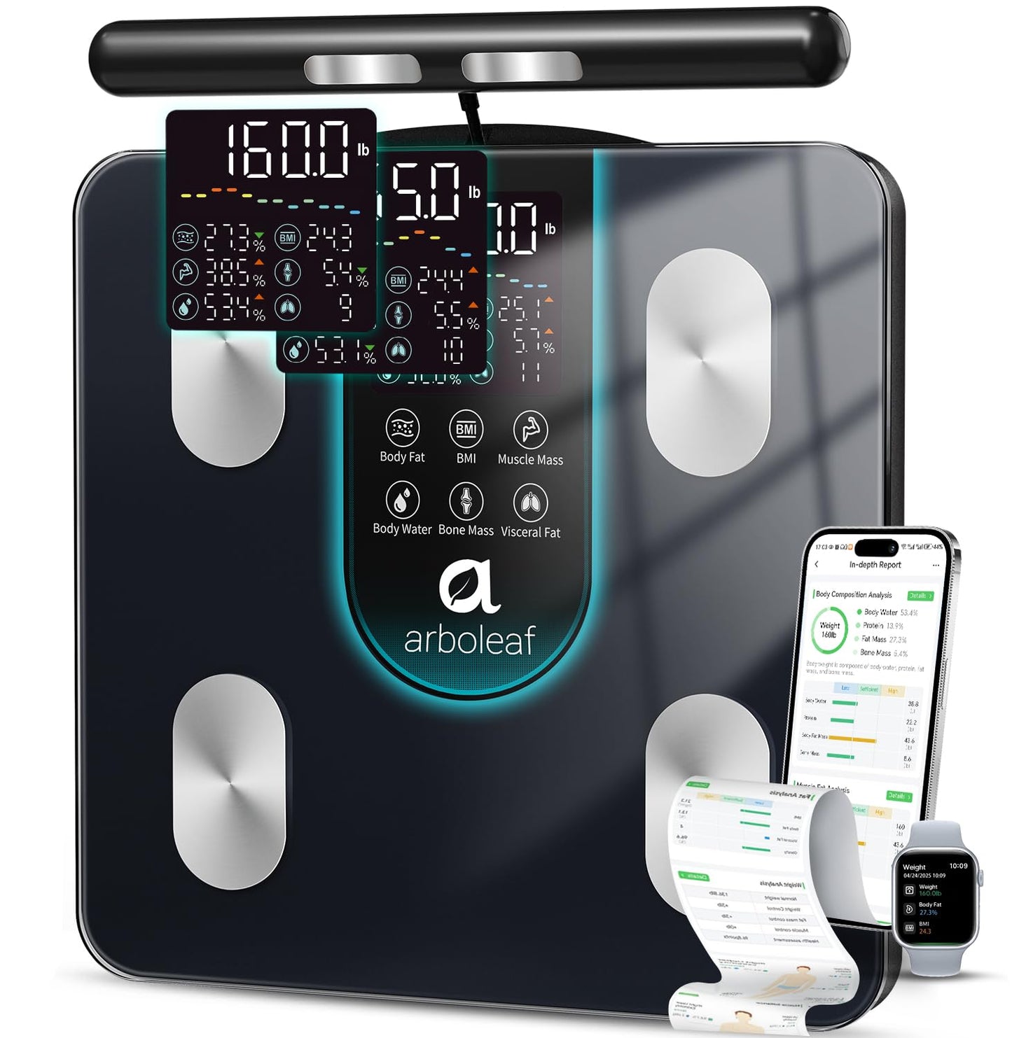 Arboleaf Smart Scale for Body Weight and Composition Analysis
