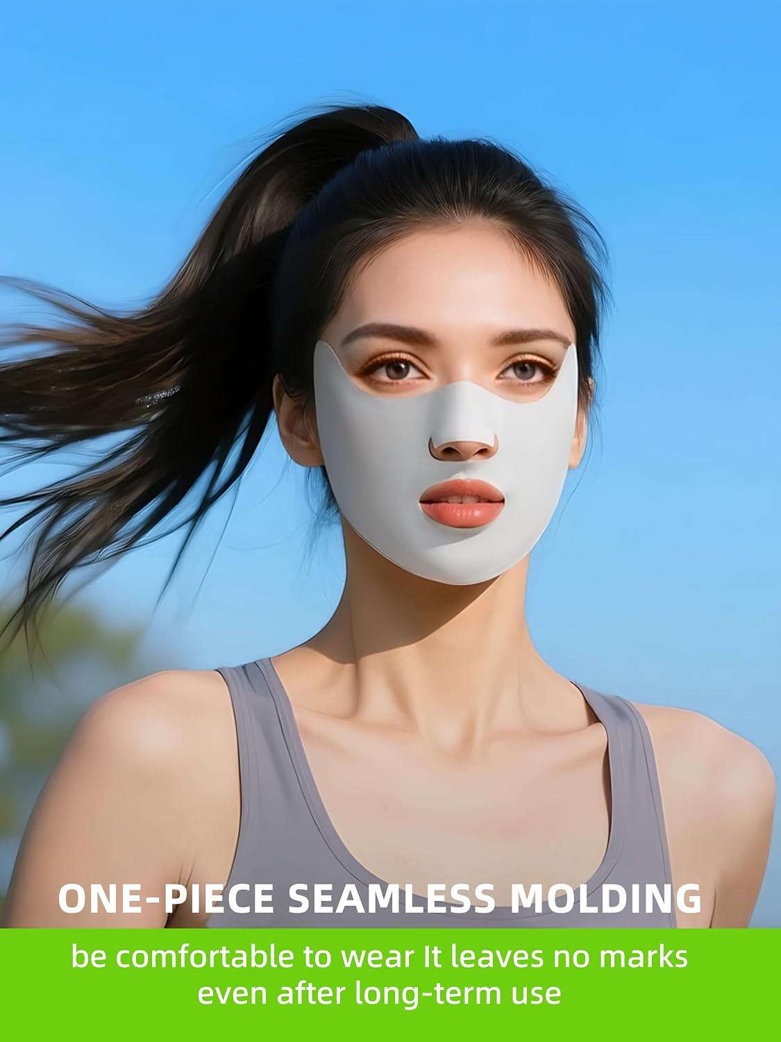 UPF50+ UV Face Mask for Women - Breathable and Washable Sun Protection