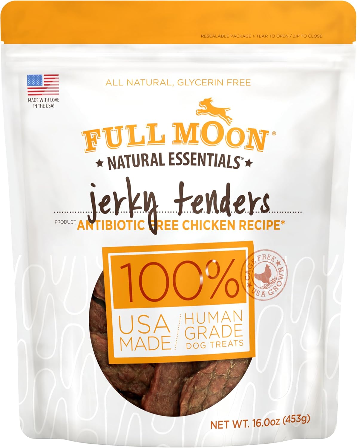 All Natural Beef Jerky Tenders for Dogs, 24 oz, Human Grade, Free Range