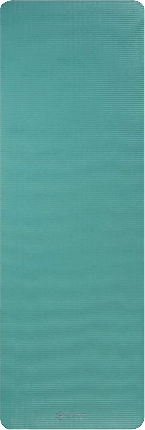 Gaiam 10mm Yoga Mat with Carrying Strap for Home Workouts