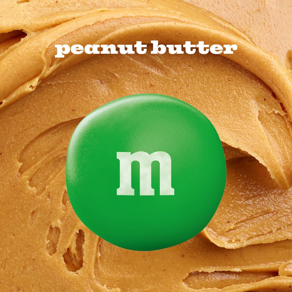 M&M'S Summer Peanut Butter, Chocolate Candy, Party Size, 34 oz Resealable Bulk Candy Bag