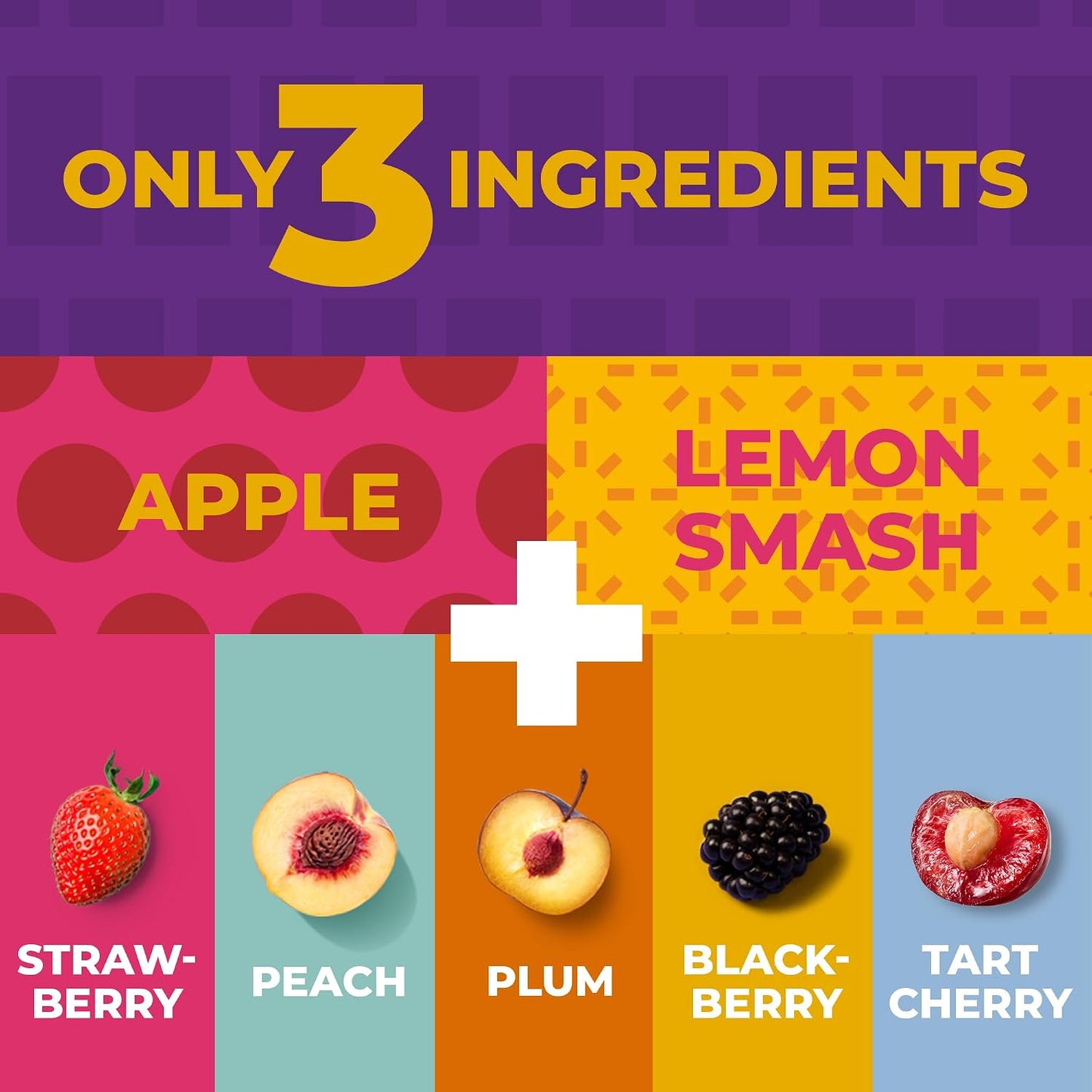 Fruit Snacks by Zest Delites, Vegan Apple-Based Strips, 50 Pieces, 0.88 oz Each