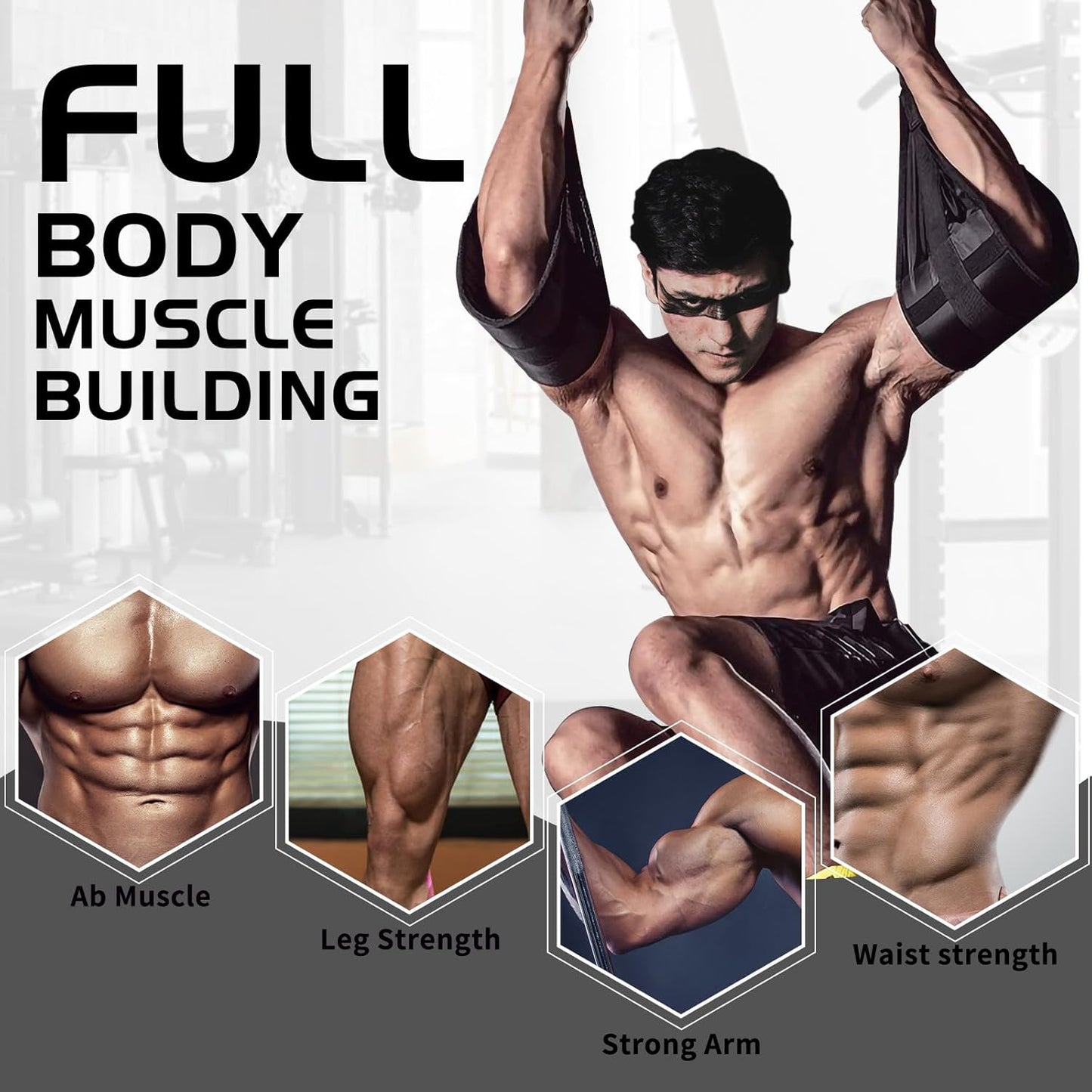 Hanging Ab Straps for Pull Up Bar: Gym Ab Sling Straps for Arm & Leg Raises