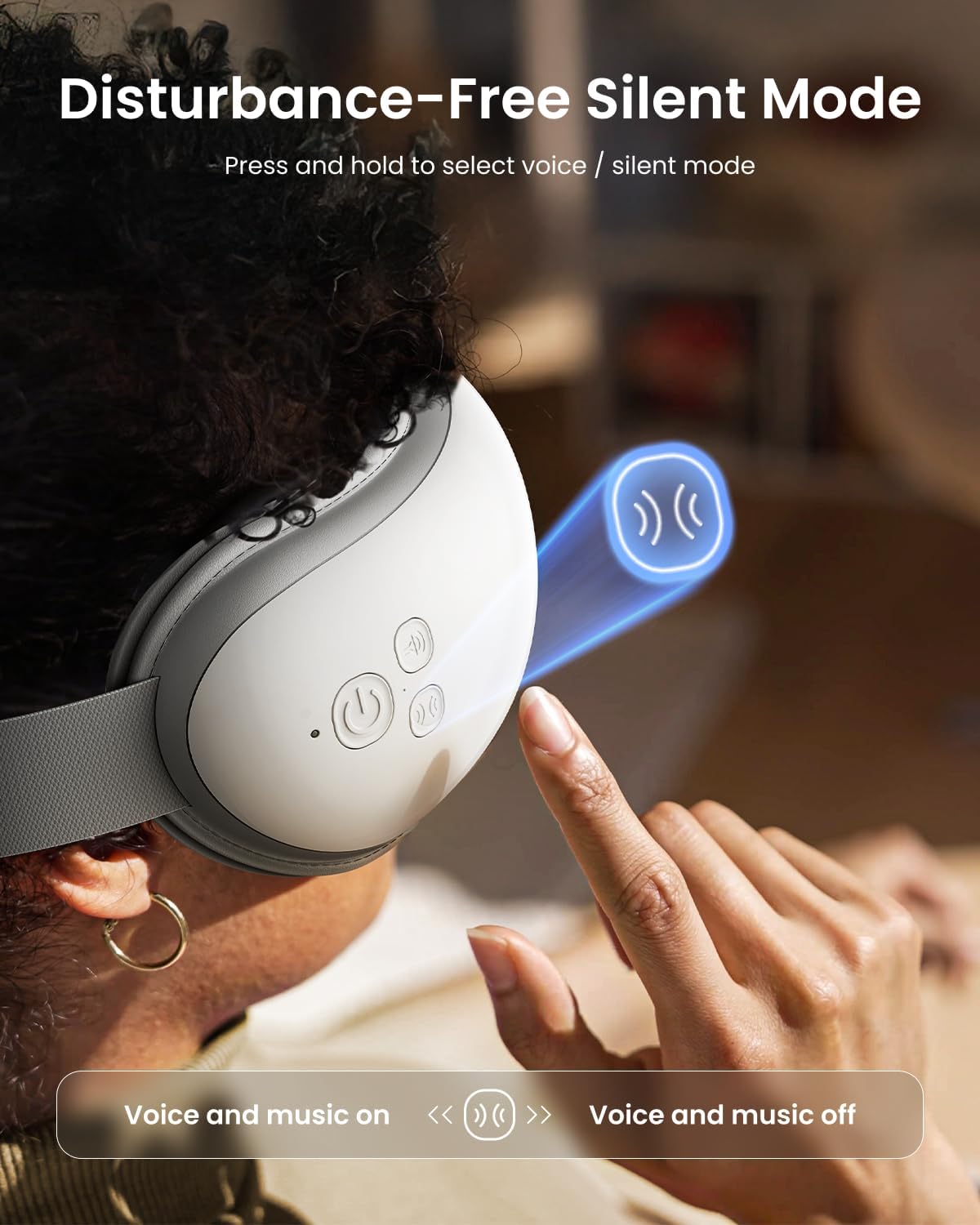 RENPHO Eye Massager with Heat for Relaxation and Eye Strain Relief
