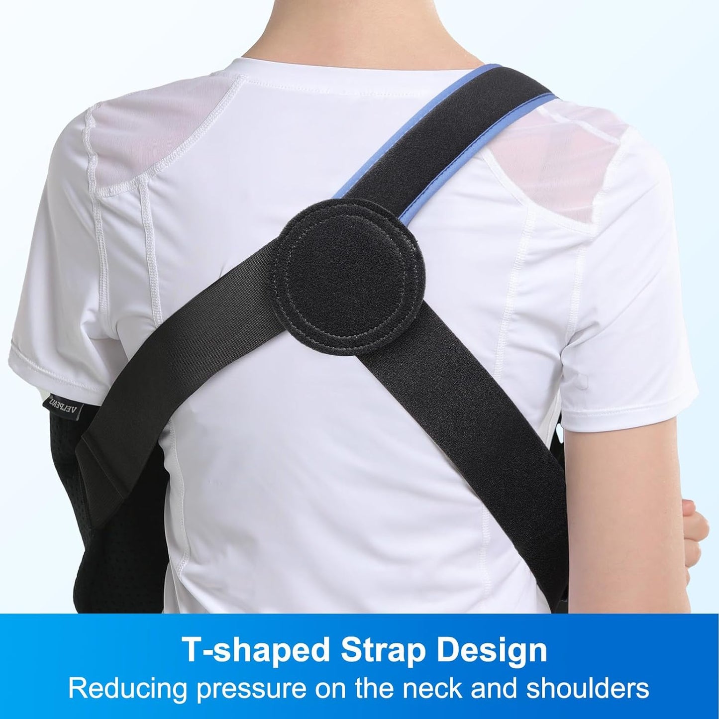 Velpeau Arm Sling Shoulder Immobilizer for Women and Men, Left or Right Arm Support