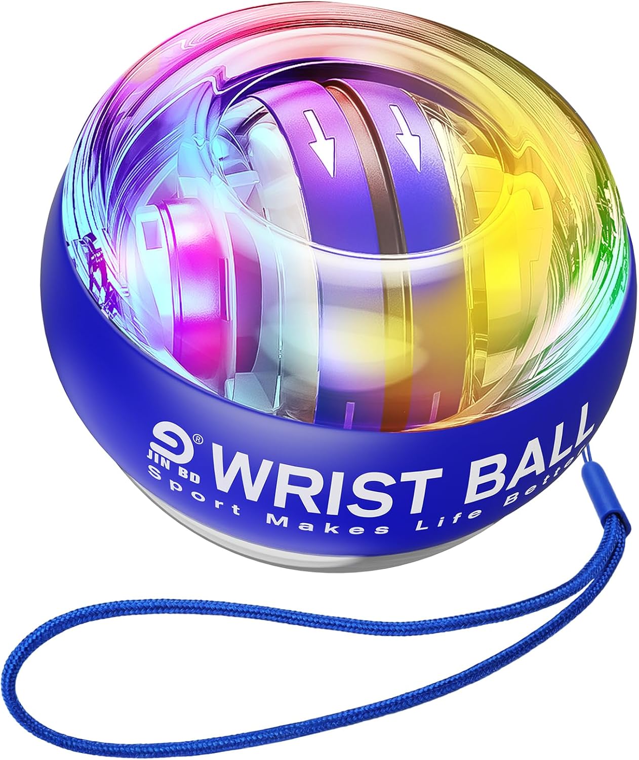 JIN BD Wrist Trainer Ball - Automatic Start Gyroscopic Forearm Exerciser