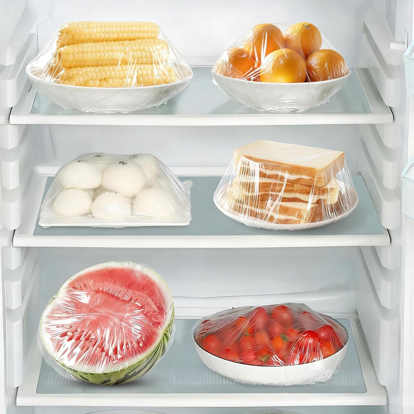 Homelove 200pcs Bowl Covers Bread Proofing - Plastic Wrap for Food Sourdough Bread Baking Rising Elastic Reusable Plate Covers Outdoor Food Fresh Keeping Bags Shower Cap Hair Deep Conditioning