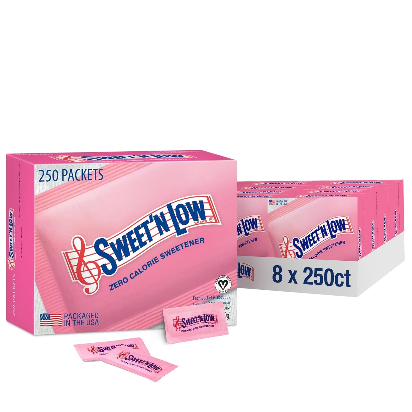 Sweet'N Low Zero Calorie Sweetener Packets, 400 Ct, Kosher & Gluten Free, Low Glycemic Index