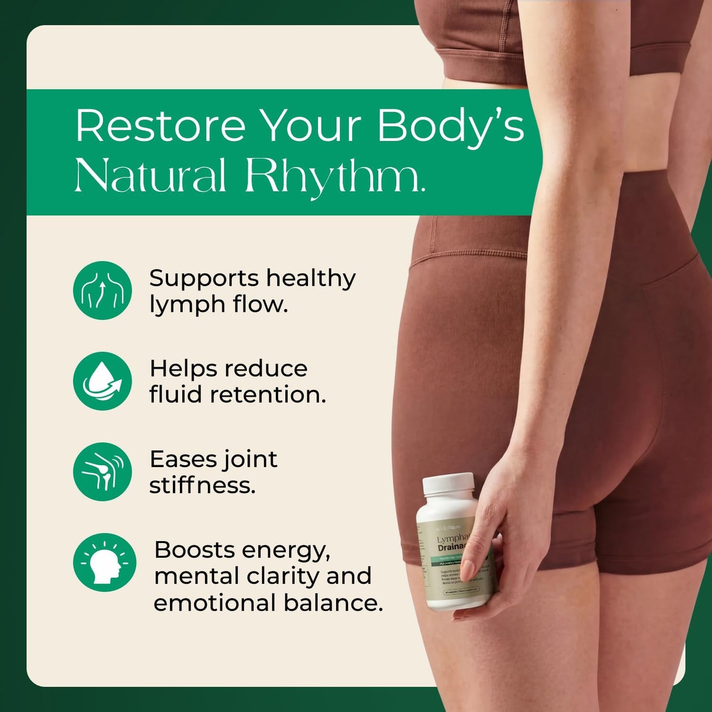 Lymphatic Drainage Supplement with Dandelion, Burdock, Cleavers & Echinacea