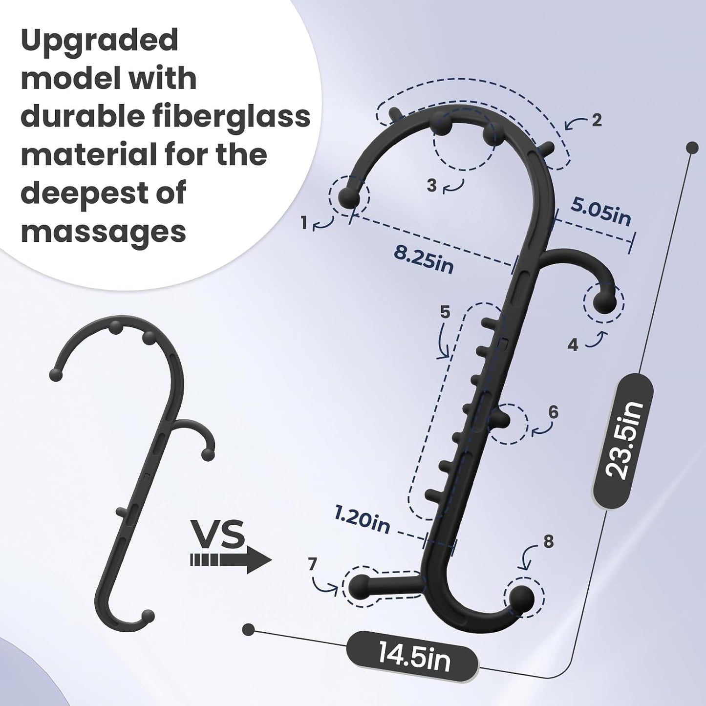 Ranarose Deep Tissue Back & Neck Massager - Black
