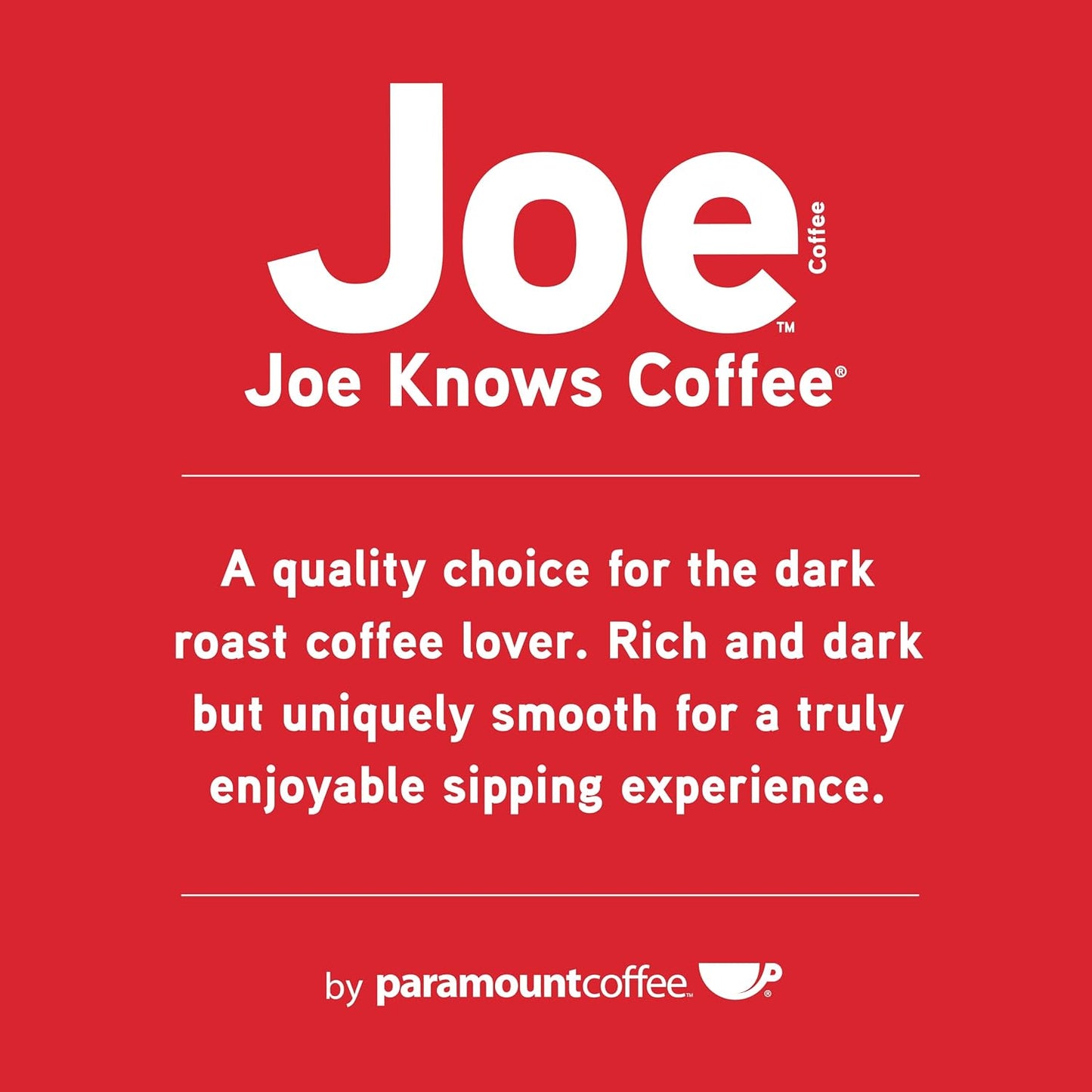Joe Knows Coffee Tall Dark Handsome 50 Count Compostable Dark Roast Coffee Pods