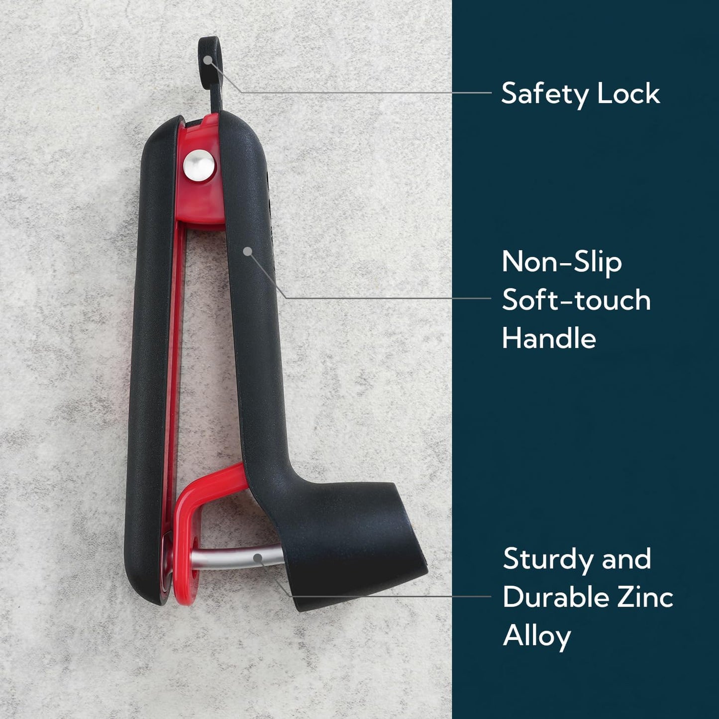 KITCHENDAO Cherry Pitter Tool, Cherry Core Remover | Larger Cross-Pitting Head, Safety Lock, Non-Slip Soft-touch Handle, Dishwasher Safe