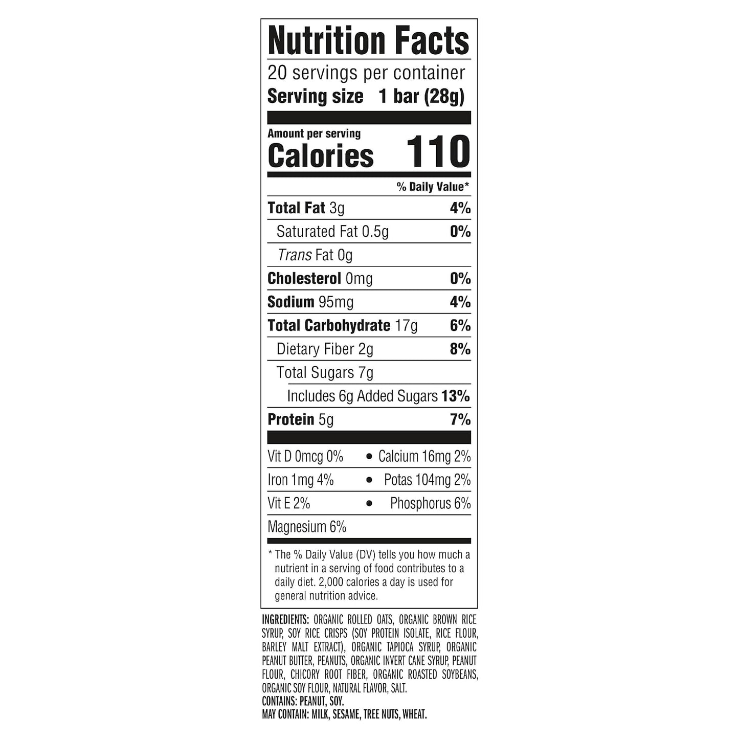 CLIF BAR Minis - Crunchy Peanut Butter - 20 Pack - 0.99 oz - Non-GMO - Plant Based