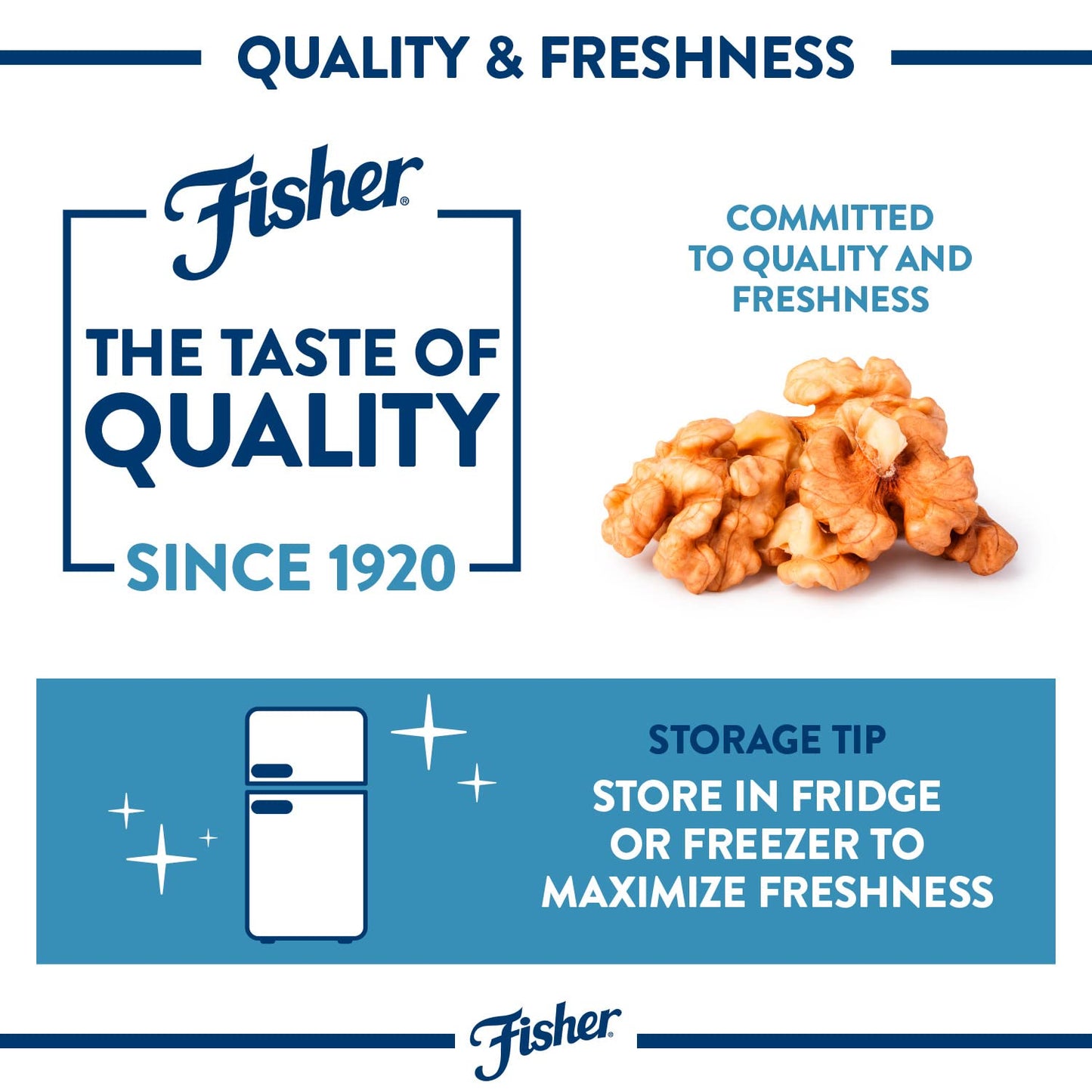 Fisher Chef's Naturals Walnut Halves & Pieces 16 oz for Baking and Cooking