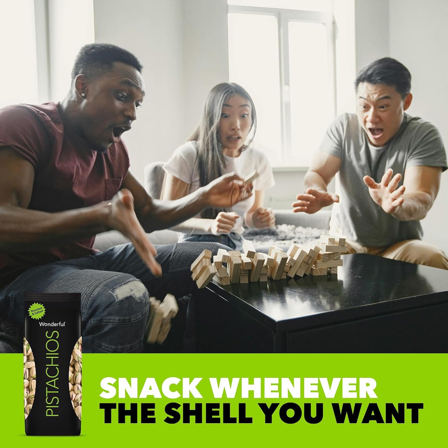 Wonderful Roasted & Salted Pistachios, 48 Ounce Resealable Bag, Gluten Free, Protein Snacks