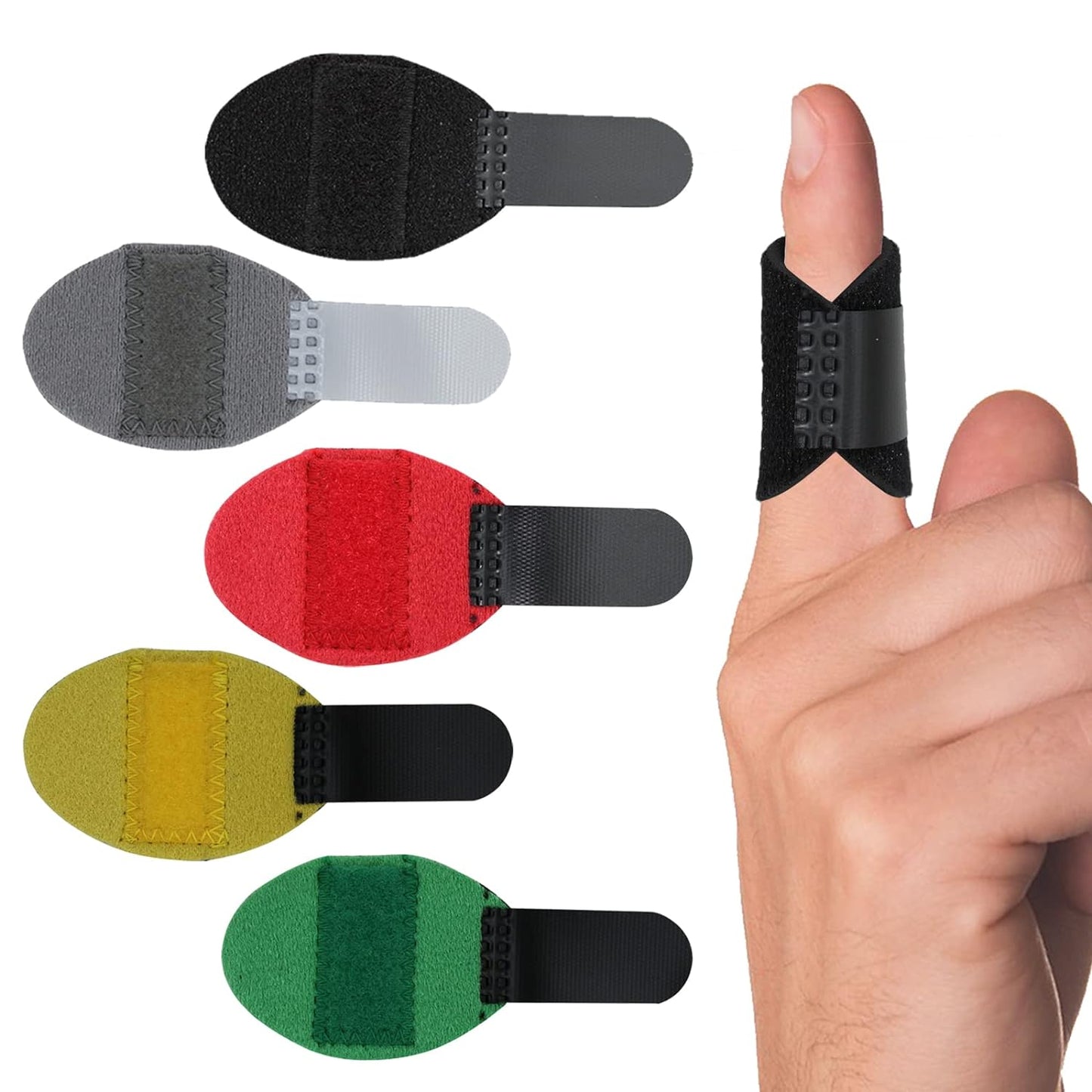 RonJea 5 Pcs Trigger Finger Splints Support Brace Kit