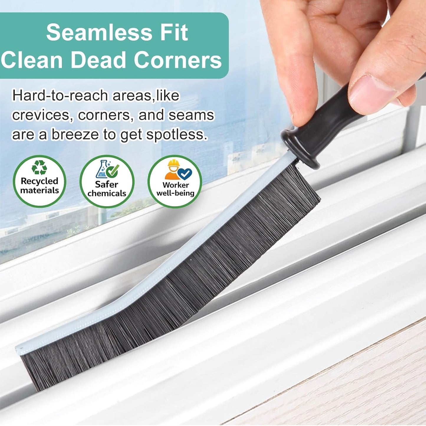 Crevice Cleaning Brush,Hard-Bristled Grout Brush,2026 New Multifunctional Gap Cleaning Brush Tool,Dead Corners Brushes for Bathroom Kitchen Tiles Window Door Slots,3pcs