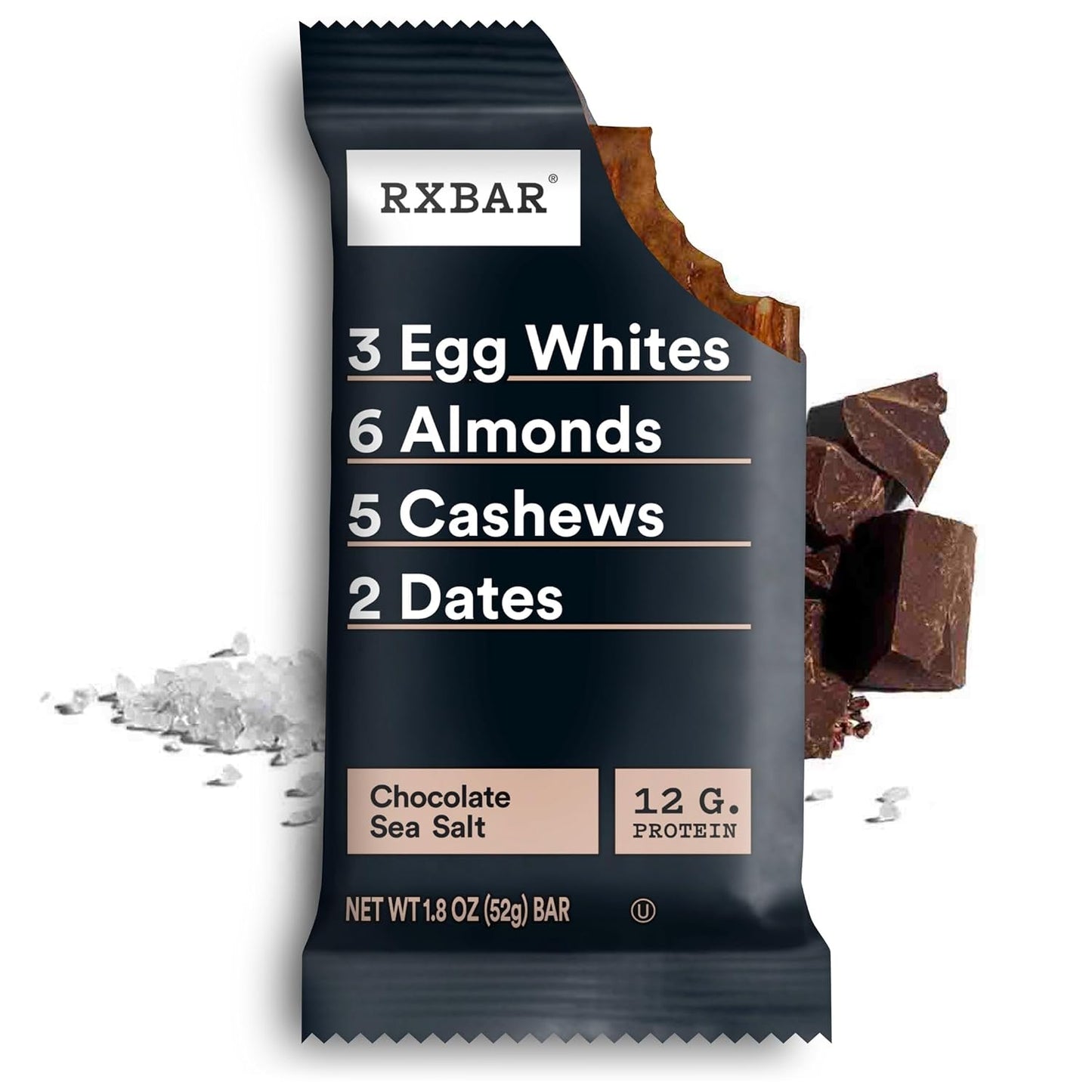 RXBAR Protein Bars, 10 Count, 18.3oz Box, Chocolate Sea Salt