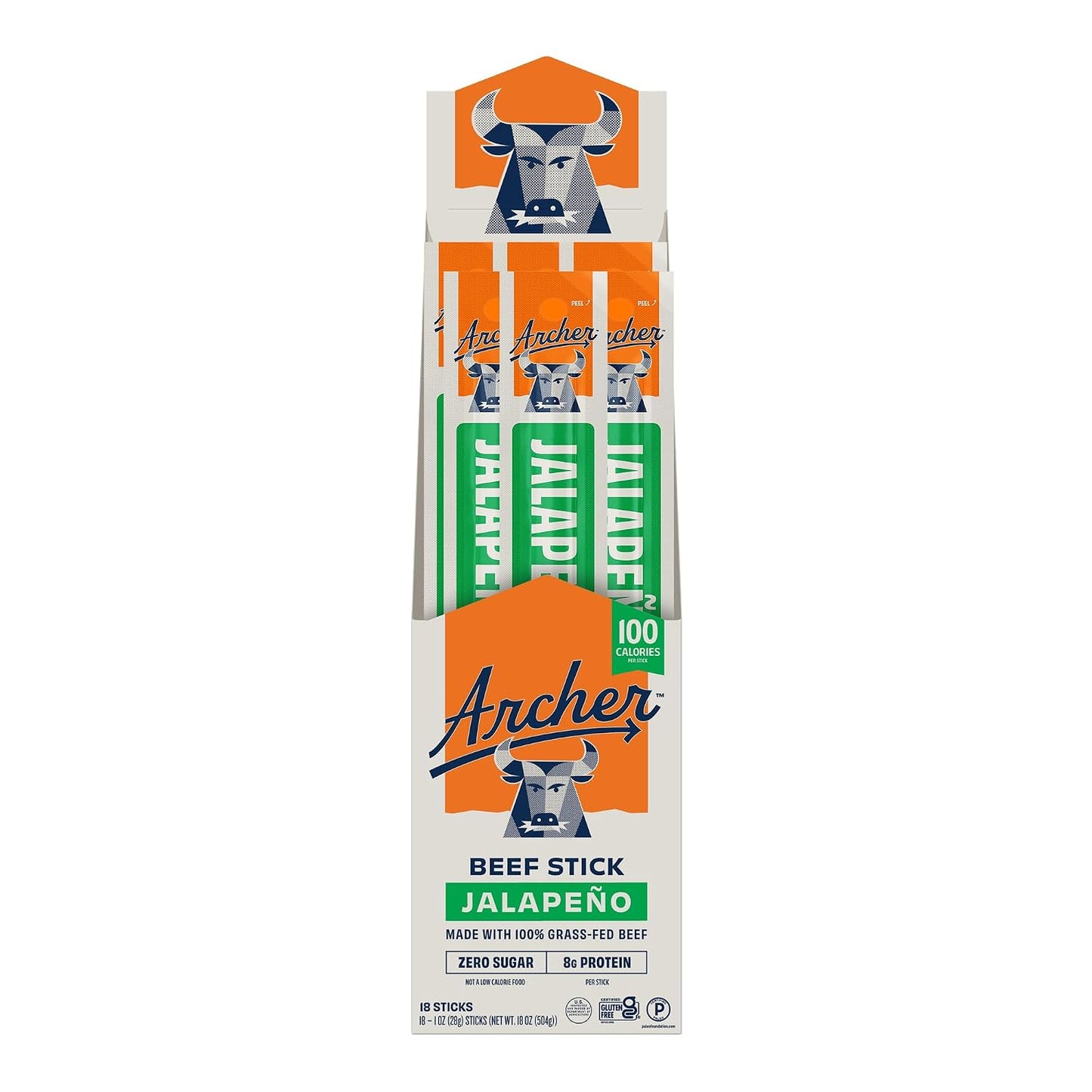 Grass Fed Beef Jerky Sticks, Individually Wrapped, Bulk Snack Packs