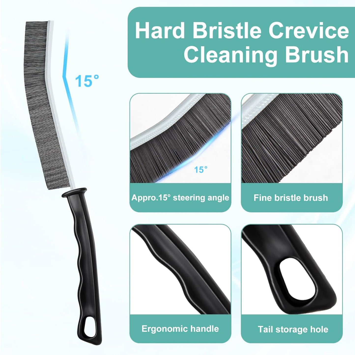 Crevice Cleaning Brush,Hard-Bristled Grout Brush,2026 New Multifunctional Gap Cleaning Brush Tool,Dead Corners Brushes for Bathroom Kitchen Tiles Window Door Slots,3pcs