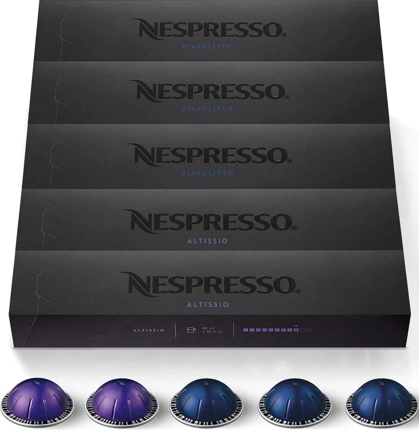 Nespresso Capsules Vertuo Variety Pack 50-Count Espresso Pods