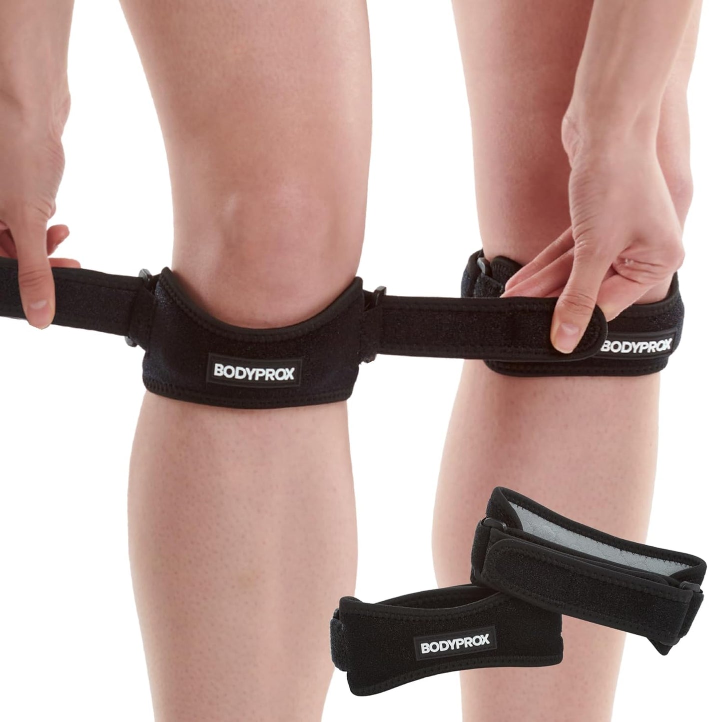 Bodyprox Patella Tendon Knee Strap 2 Pack for Knee Pain Relief